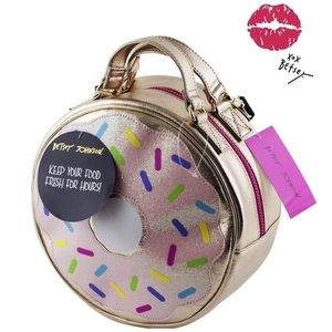Betsey Johnson doughnut insulated lunch tote